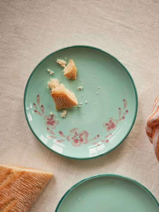 Floral Ceramic Cake Plate