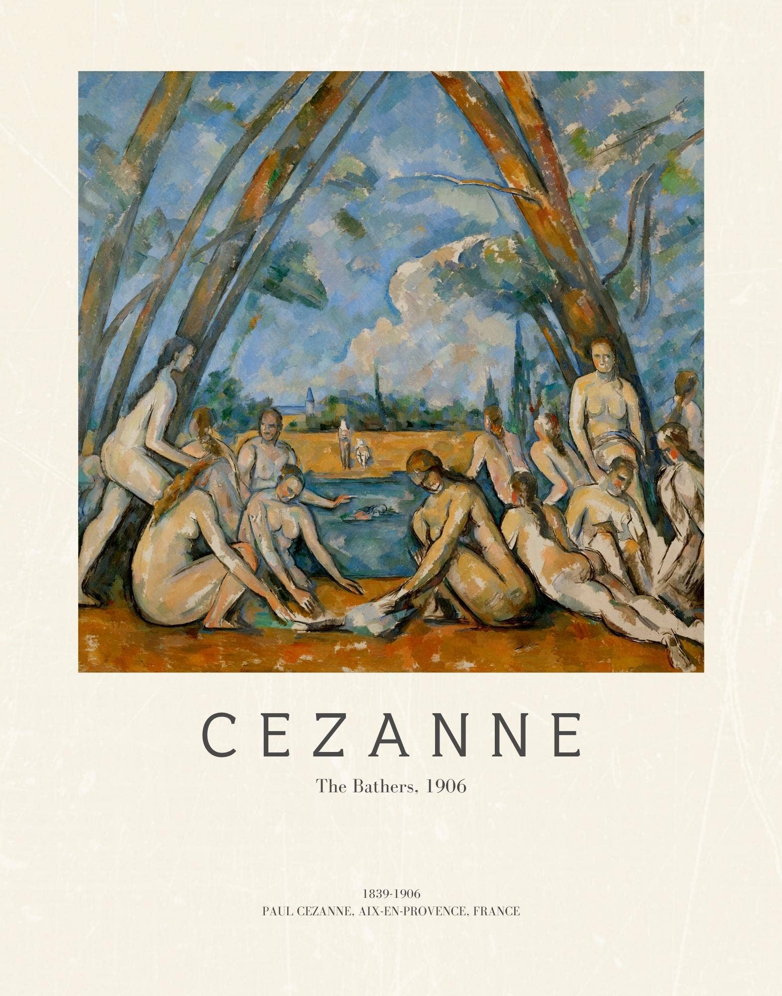 Cezanne - The Bathers: 11x14 inch