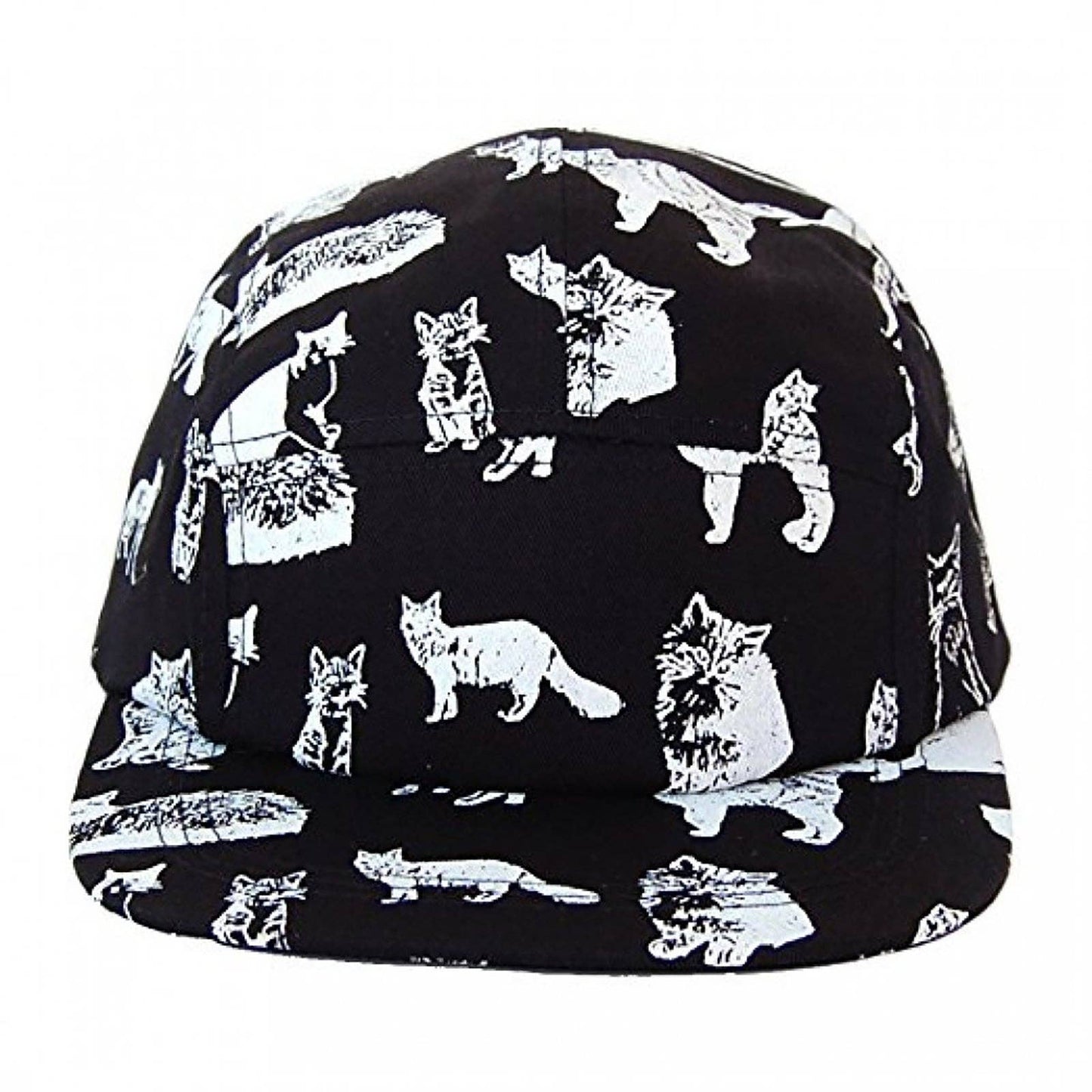 Hatphile Kitten Kitty Cat Cotton 5 Panel Hat