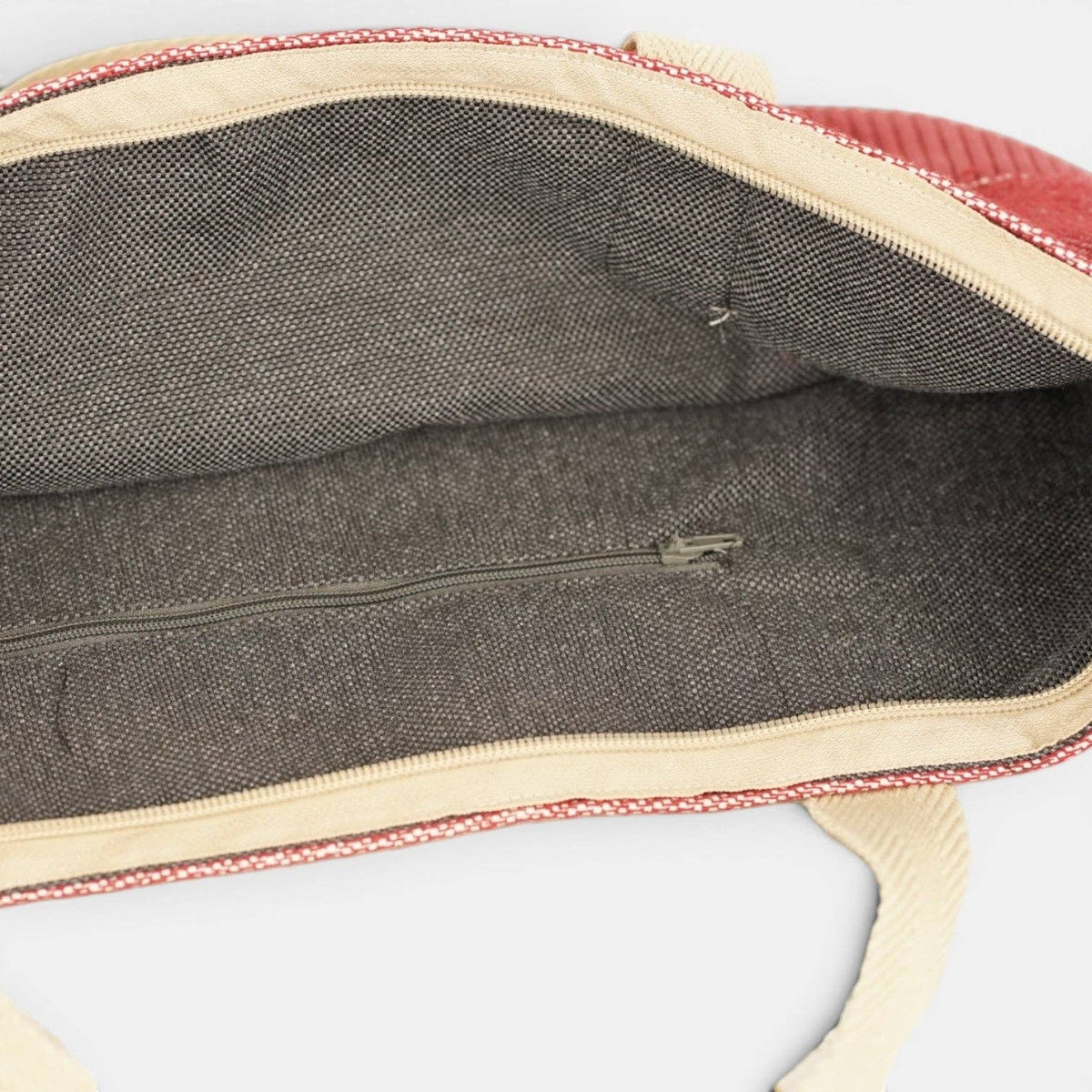 Corduroy Large Handbag – Burgundy (Arde)