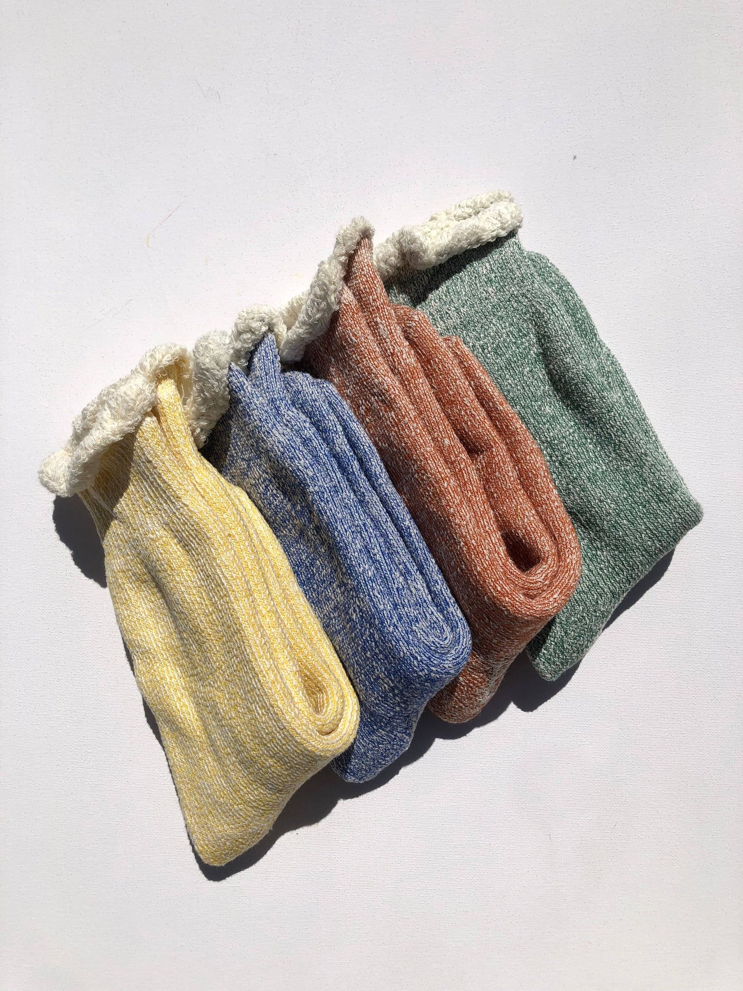 Terry Loop Socks in Lemon