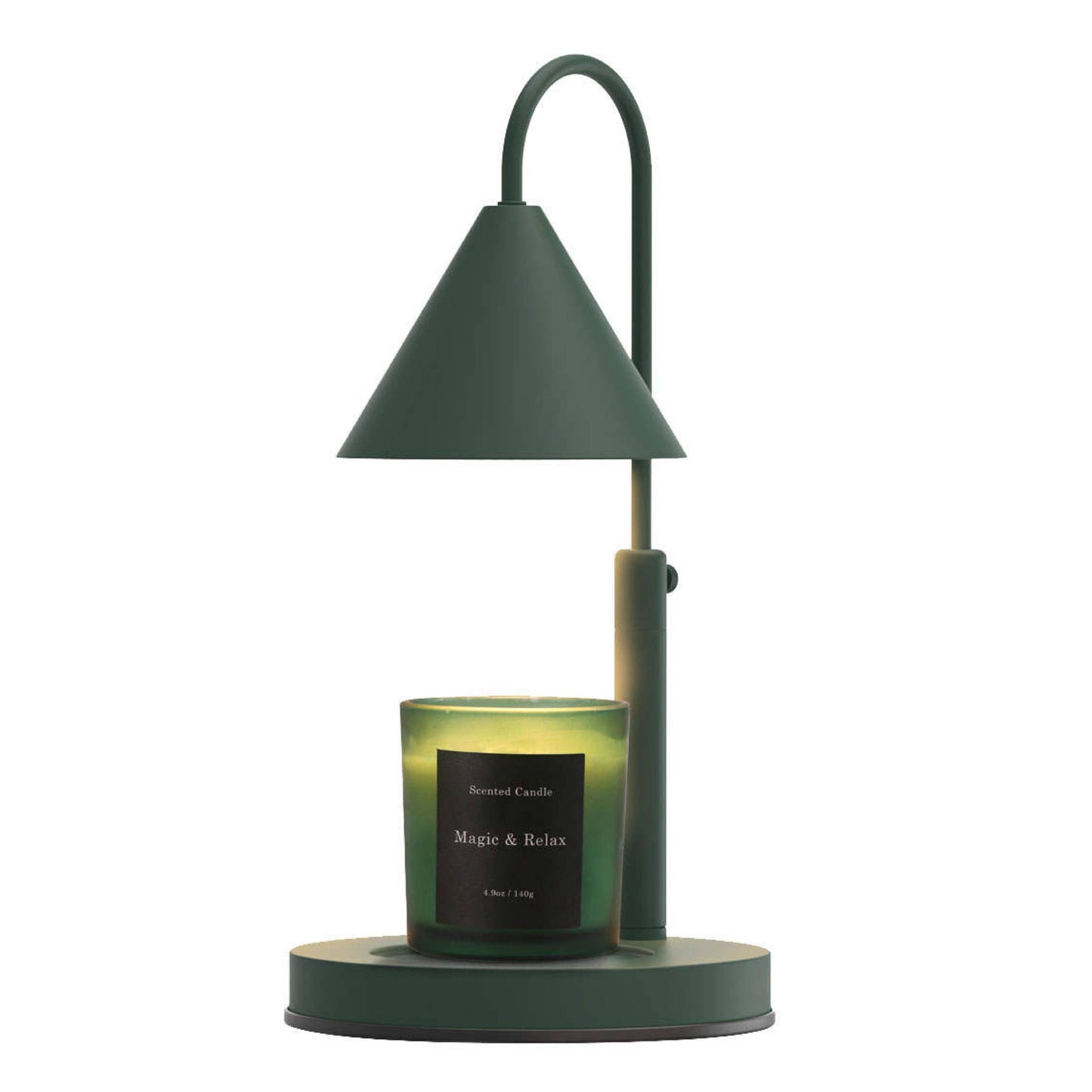 Adjustable Candle Warmer lamp with Dimmer and Timer : Black