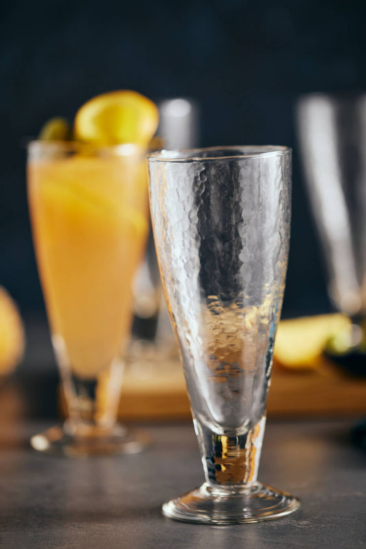 Pebbled Footed Pilsner Glass