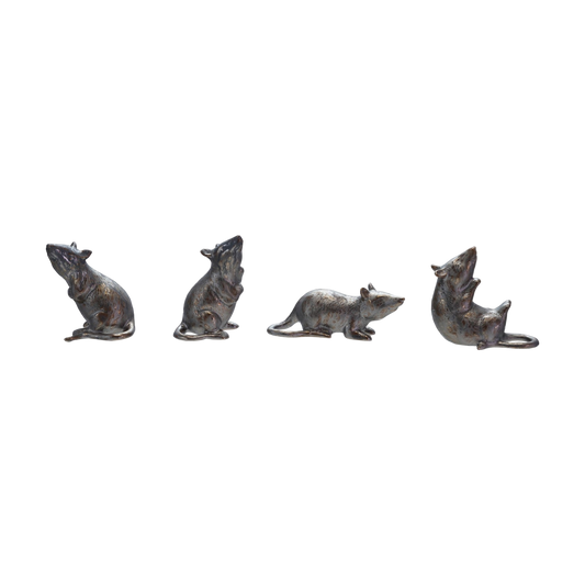 Bronzed Pottery Mouse - 4 Styles