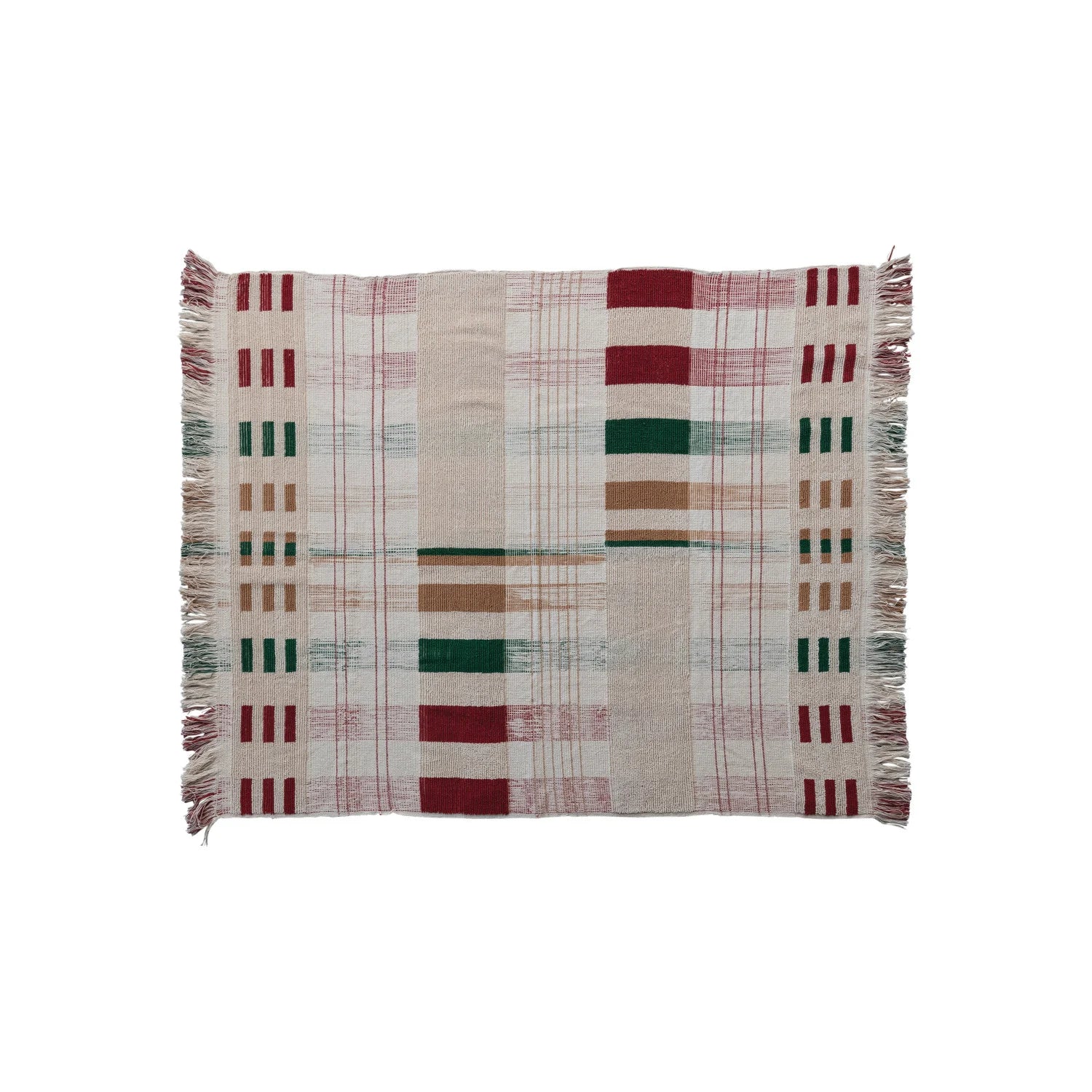 Multi-Color Plaid Throw