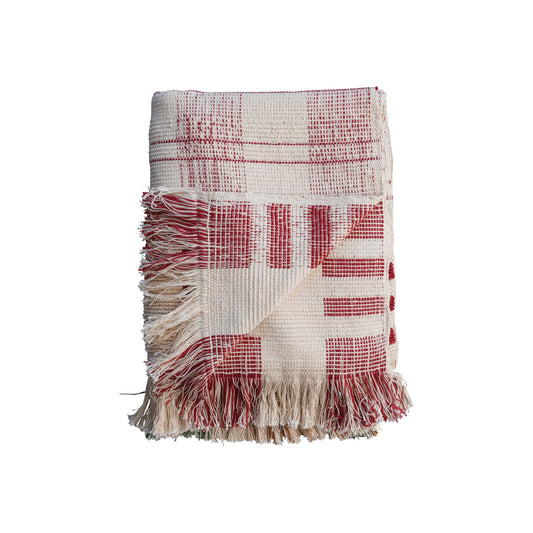 Multi-Color Plaid Throw