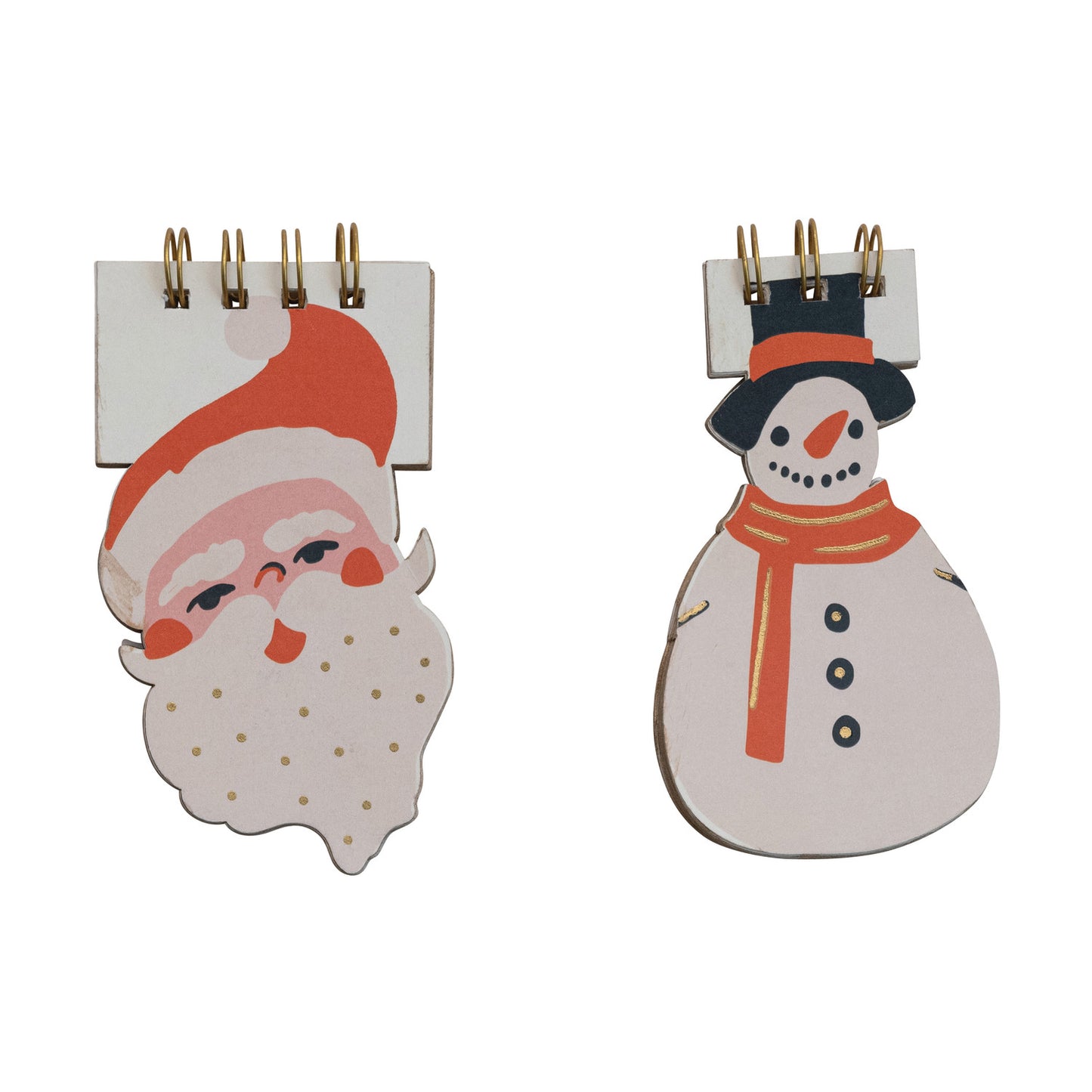 Handmade Santa/Snowman Notebooks