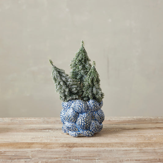 Stoneware Pinecone Planter