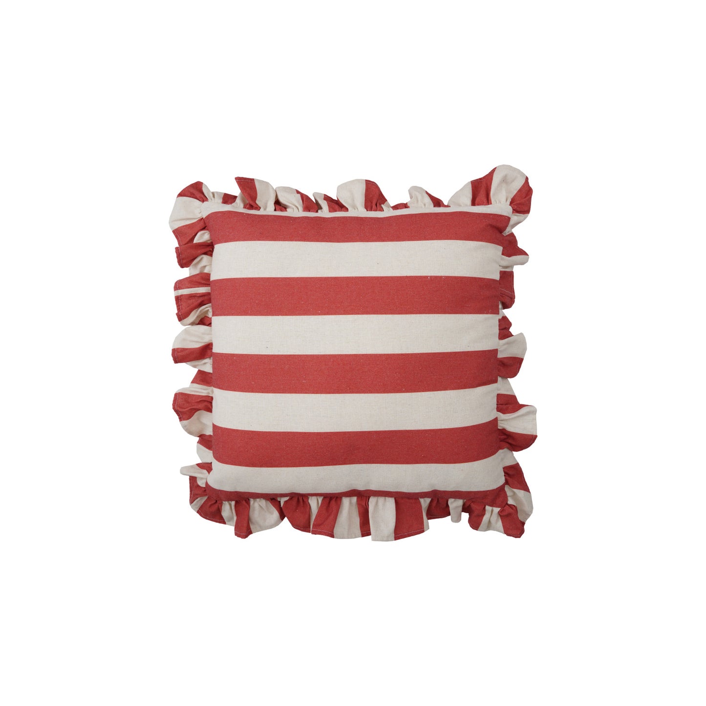 Striped Ruffle Pillow