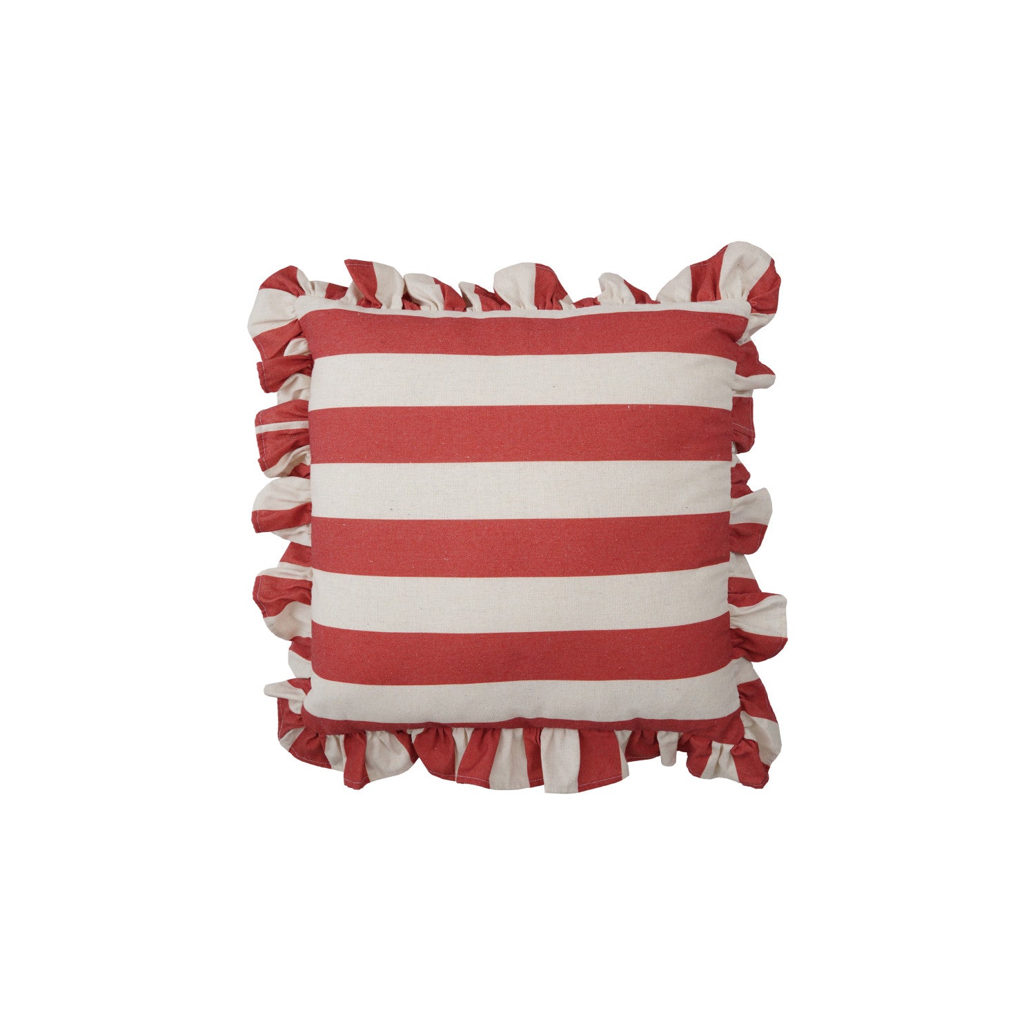 Striped Ruffle Pillow