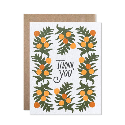 Orange You Glad Thank You Card