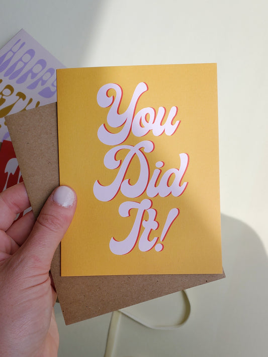 Groovy You Did It Card