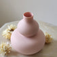 Porcelain Mini Double Gourd Vase - Pale Pink