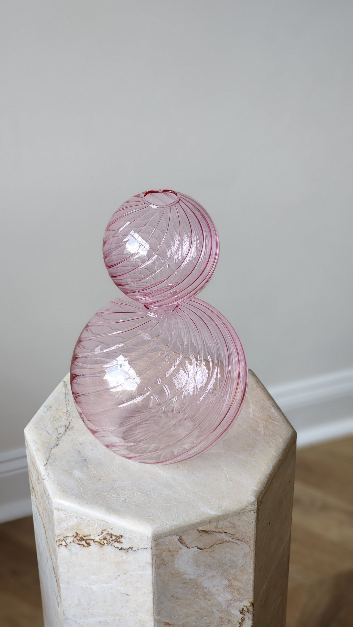 Twisted Glass Vase