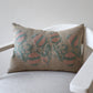 Muted Embroidered Cotton Pillow