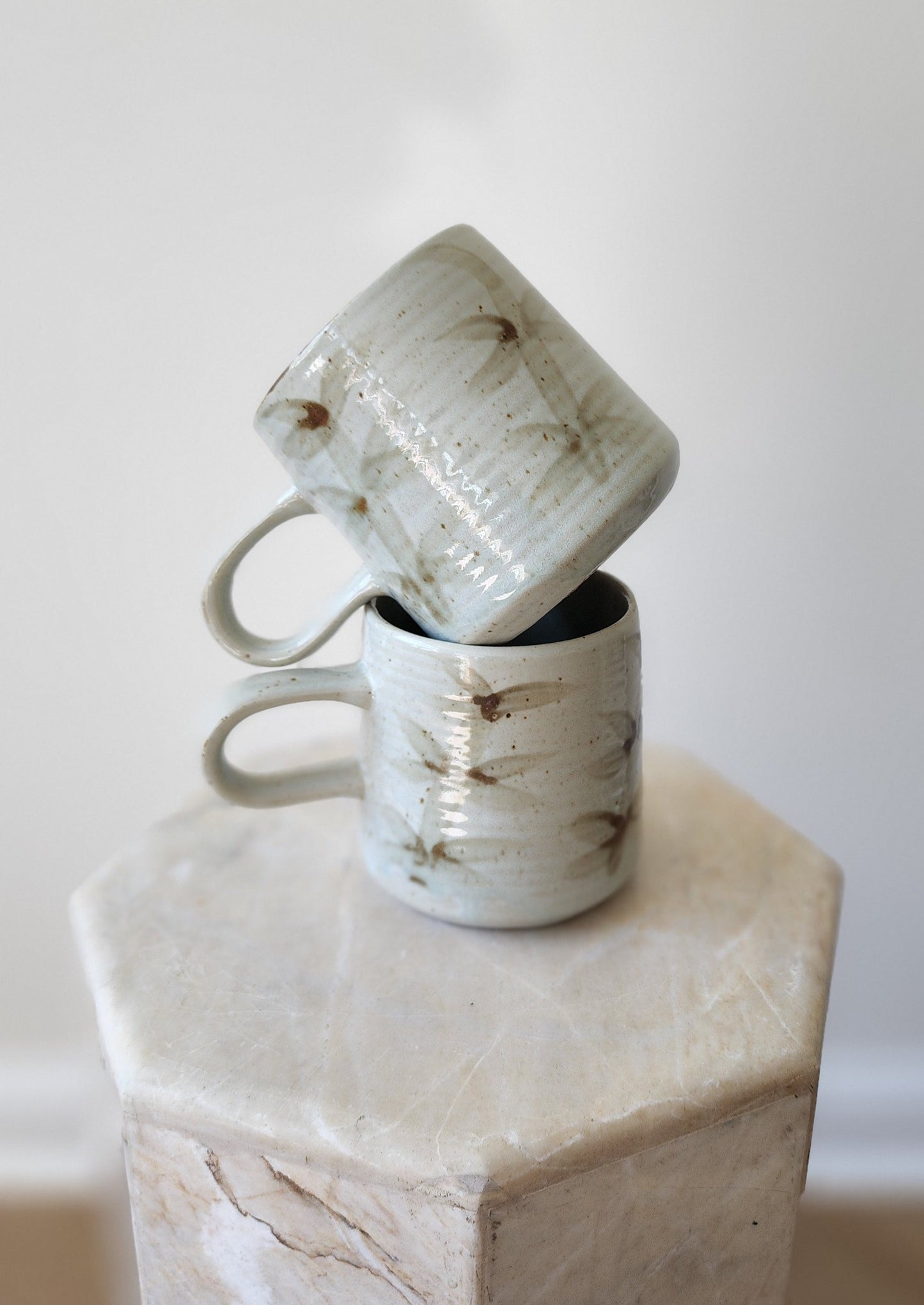 Hand-Painted Stoneware Mug