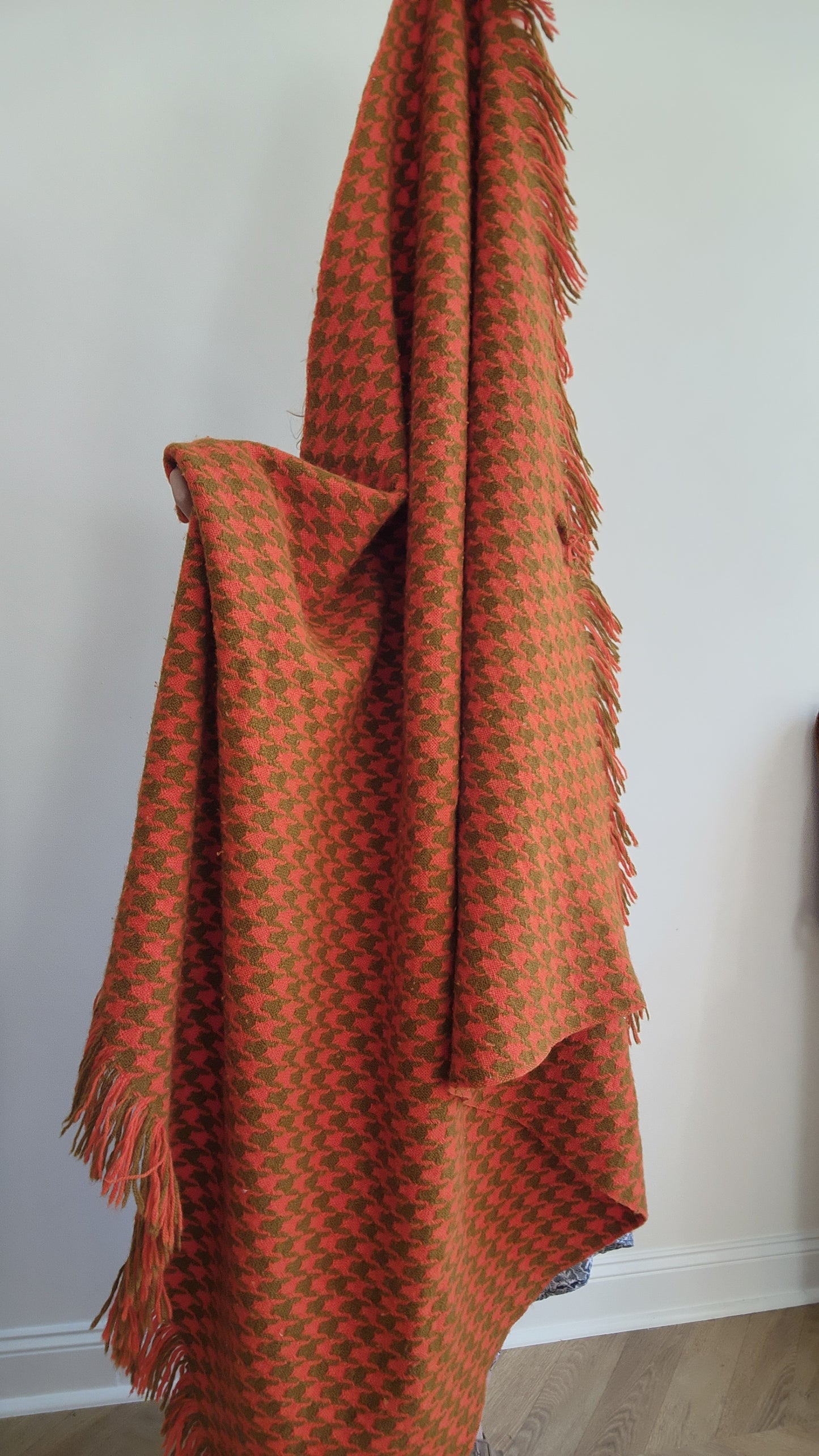 Vintage Pendleton Blanket - Orange and Cocoa
