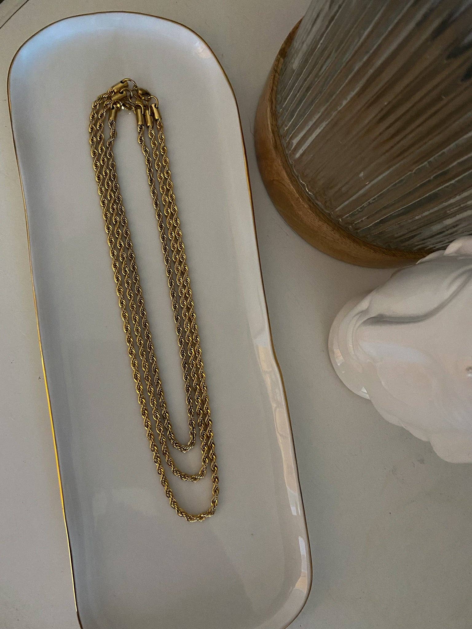 French Rope Chain Necklace