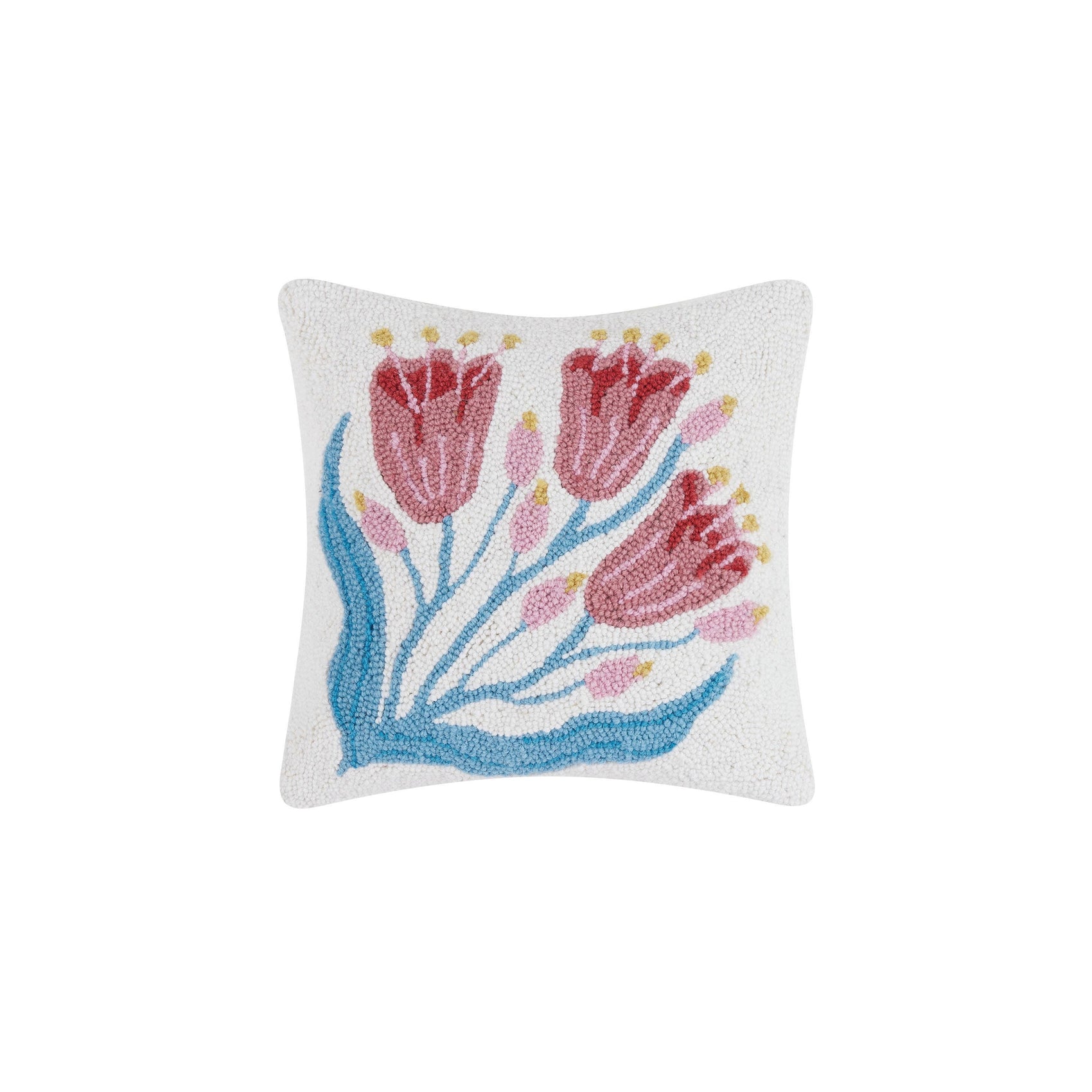 Pink Flowers Hook Pillow