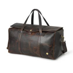 Darell Buffalo Leather Duffle Bag