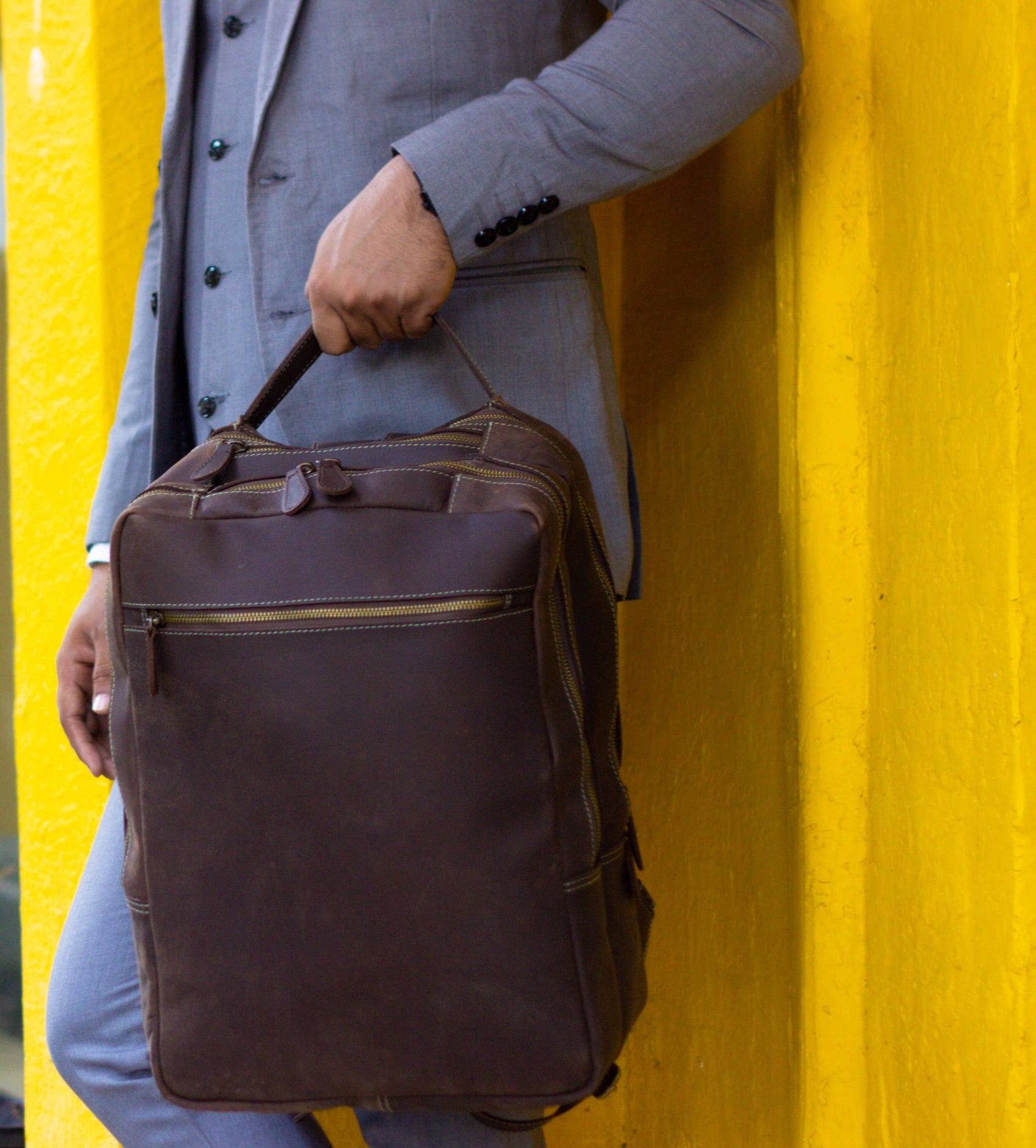 Lepcha Vintage Leather Backpack