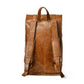 DuVall Leather Rolltop Backpack - Tan