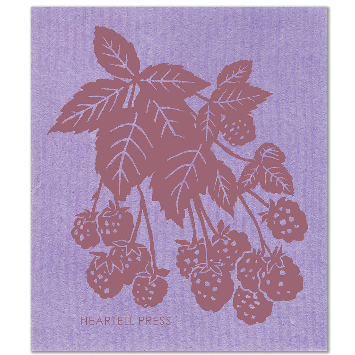 Stain-Hiding Purple Blackberries Sponge Cloth