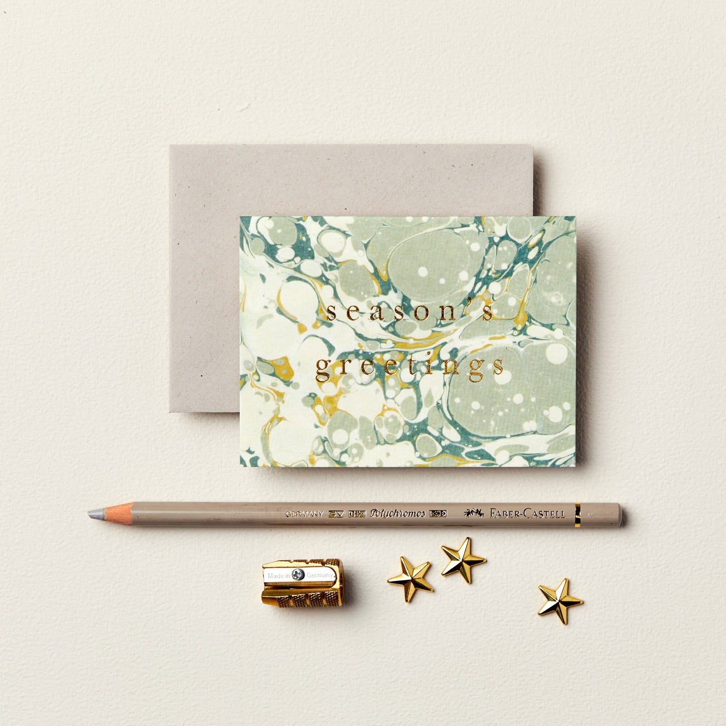 Marble 'Season's Greetings' Mini Card