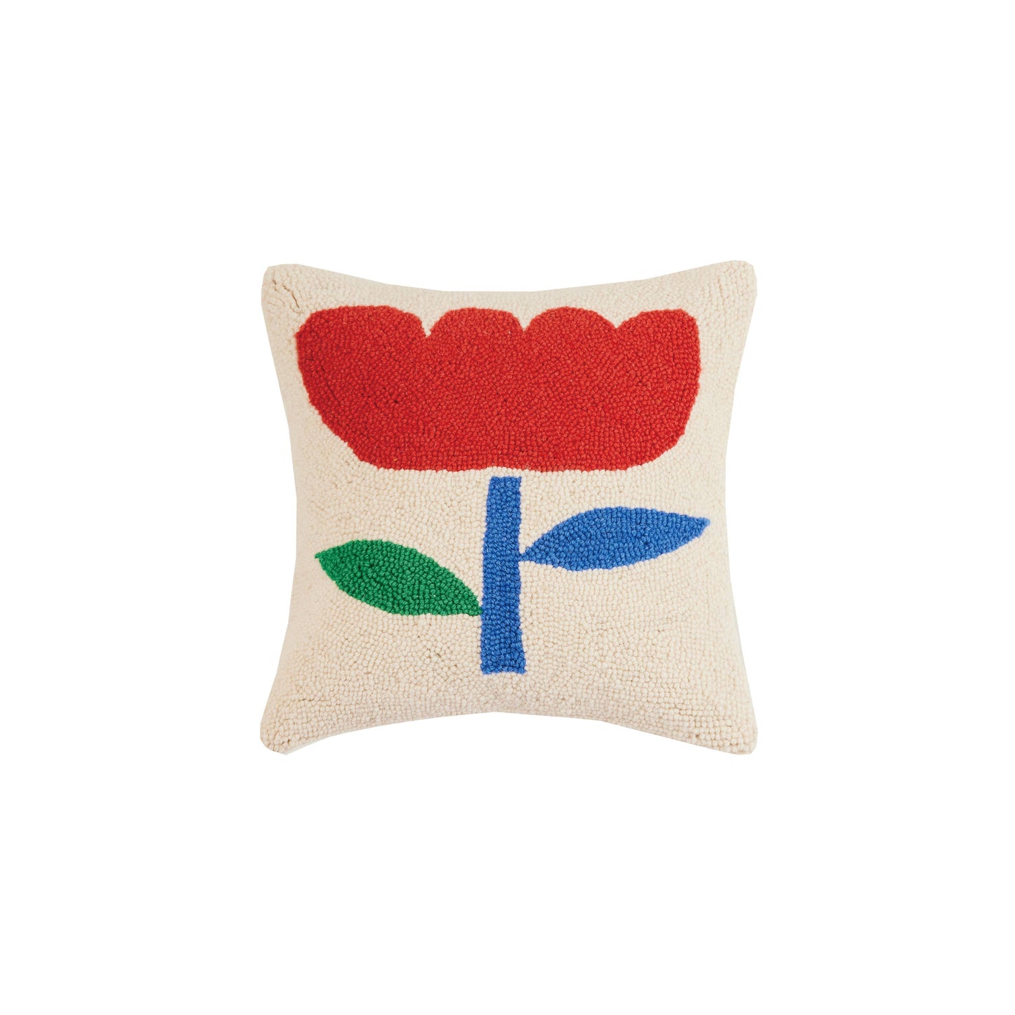 Rainbow Flower Hook Pillow by Ampersand