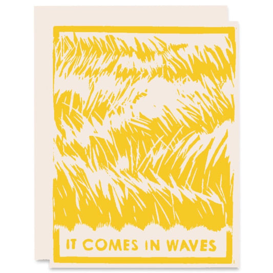 Comes in Waves Sympathy Card