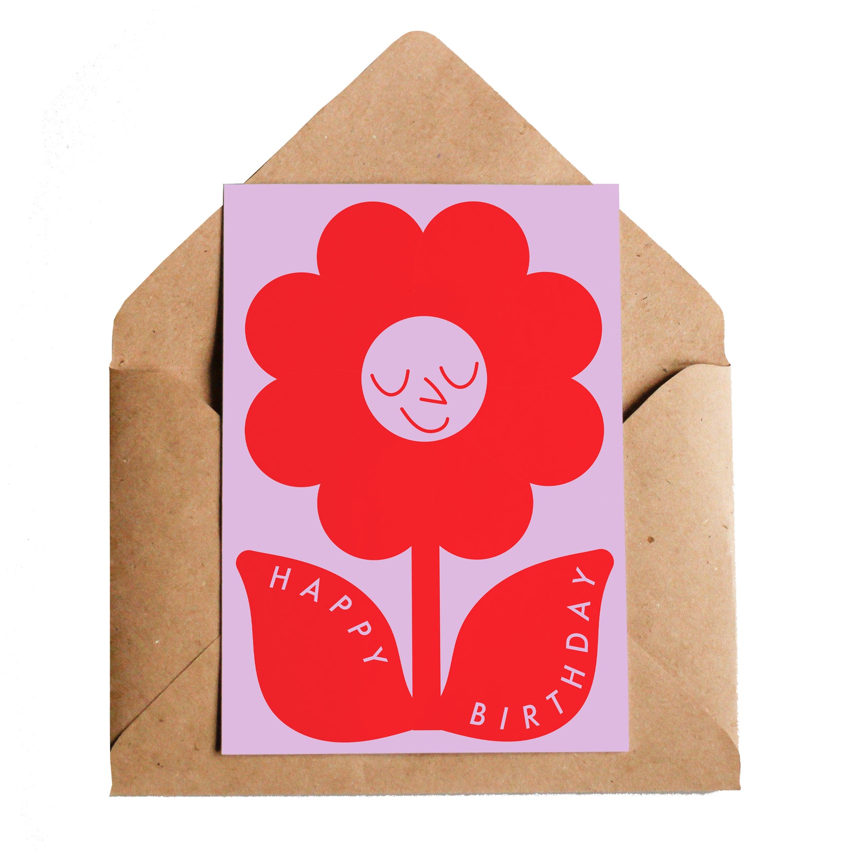 Happy Birthday Groovy Flower Card