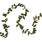 Wool Felt Holly Leaves Garland with Berries