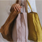Luxury Linen Tote - Rose Quartz